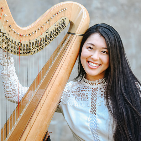 Harp teacher Alyssa Katahara